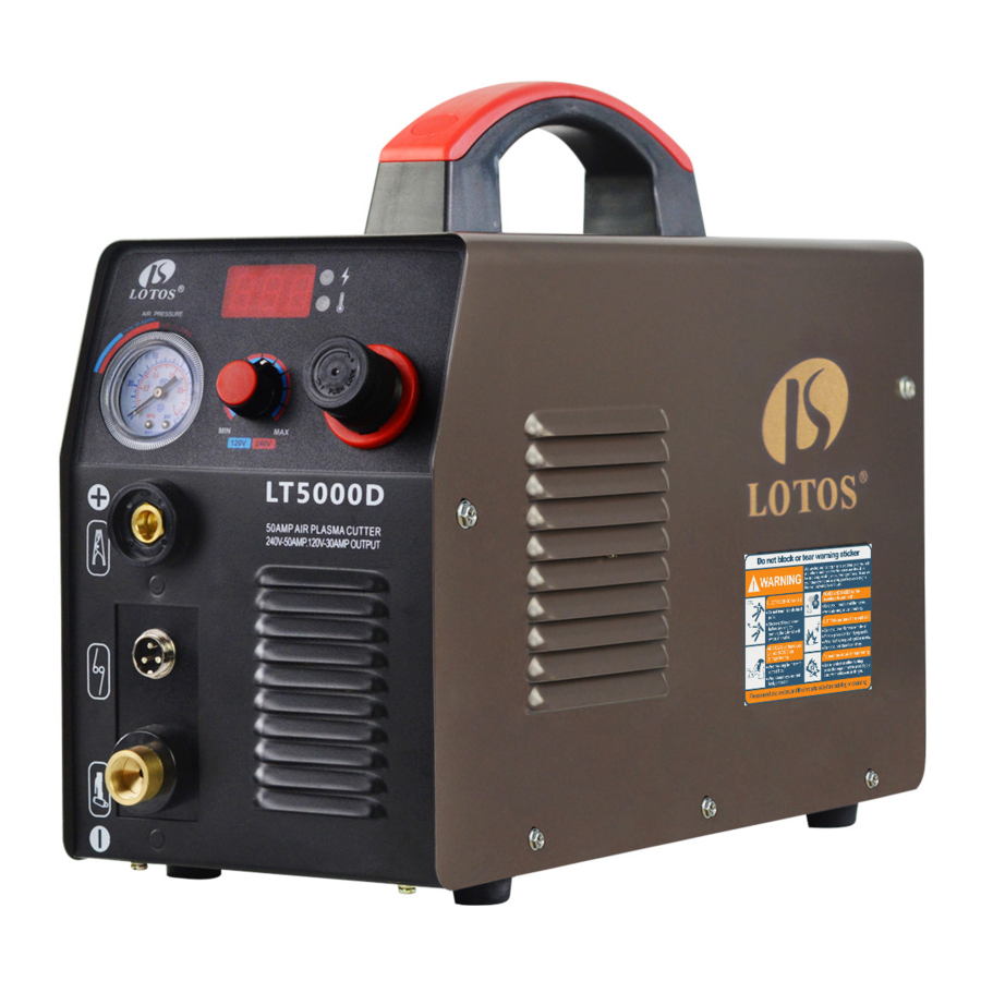 LOTOS LT5000D - Plasma Cutter Manual