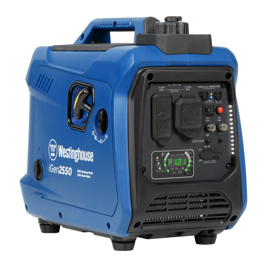 Westinghouse iGen2550, iGen2550c - Inverter Generator Manual