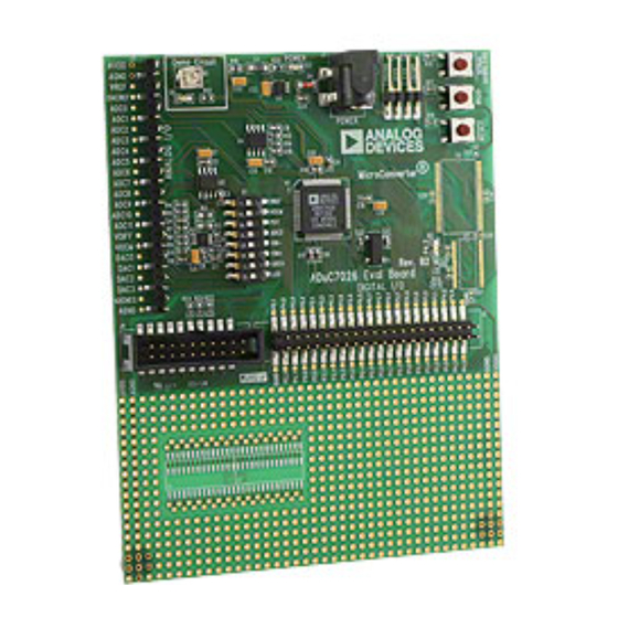 Analog Devices ADuC7026 Reference Manual