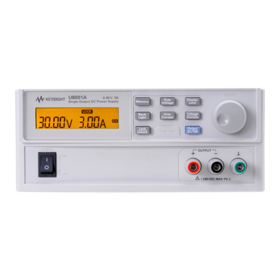 Keysight U8002A User's And Service Manual