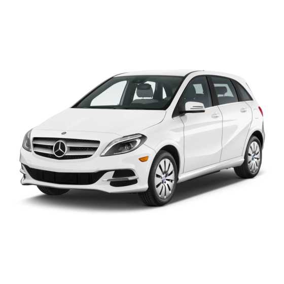 Mercedes-Benz B 250 e 2015 Owner's Manual