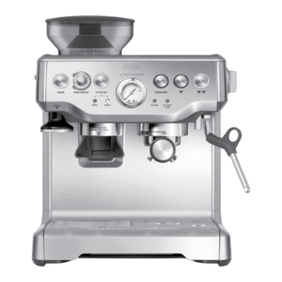 Heston Blumenthal Sage the Barista Express BES875UK Manuals