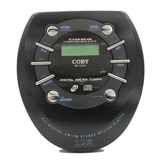 Coby MPCD900 Instruction Manual