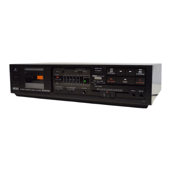 Akai HX-R40 Service Manual