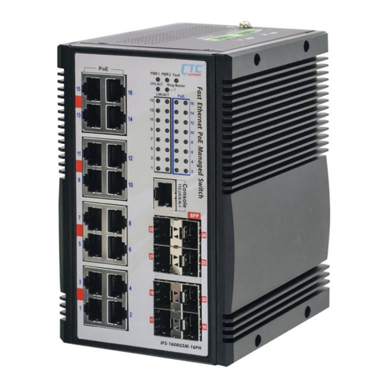 CTC Union IFS-1608GSM-16PH Quick Installation Manual
