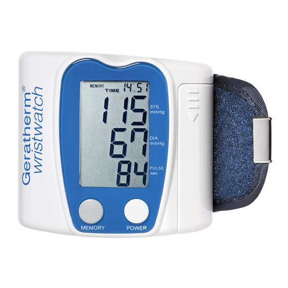 GERATHERM Medical AG wristwatch Instruction