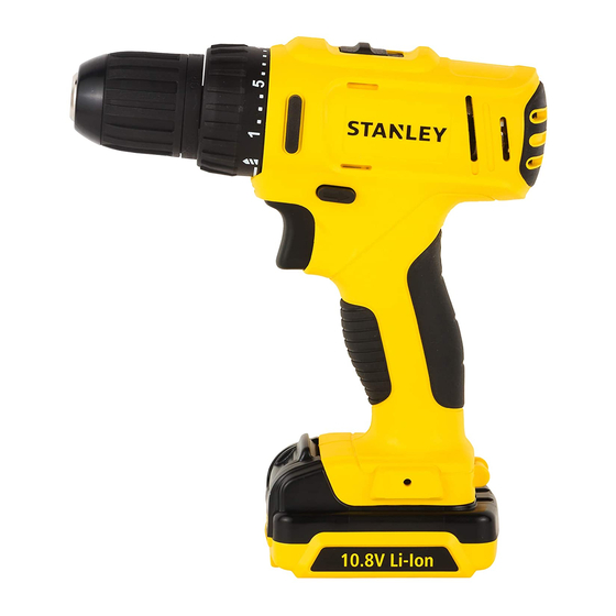 Stanley SCD121 Original Instructions Manual