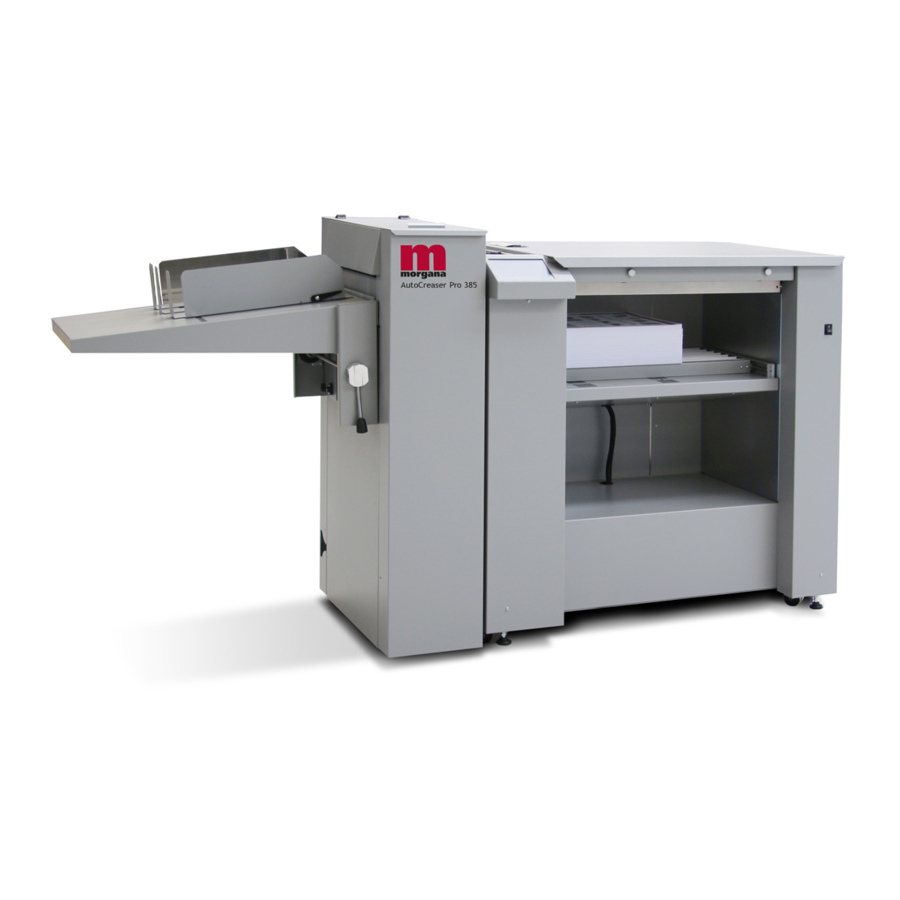 Morgana AutoCreaser Pro 385 Instruction Manual