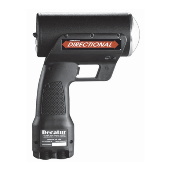 Decatur Electronics GENESIS-VP DIRECTIONAL User Manual