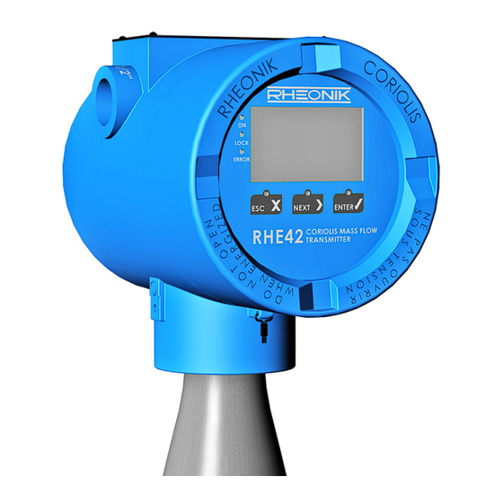 RHEONIK RHE Series Installation Manual