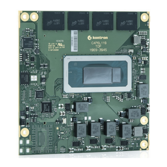 Kontron COMe-cAP6 User Manual