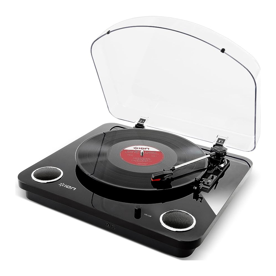 Ion Max LP - Conversion Turntable with Stereo Speakers Manual