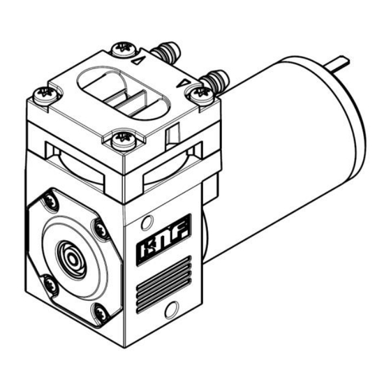 KNF NPK 04 Operating And Installation Instructions