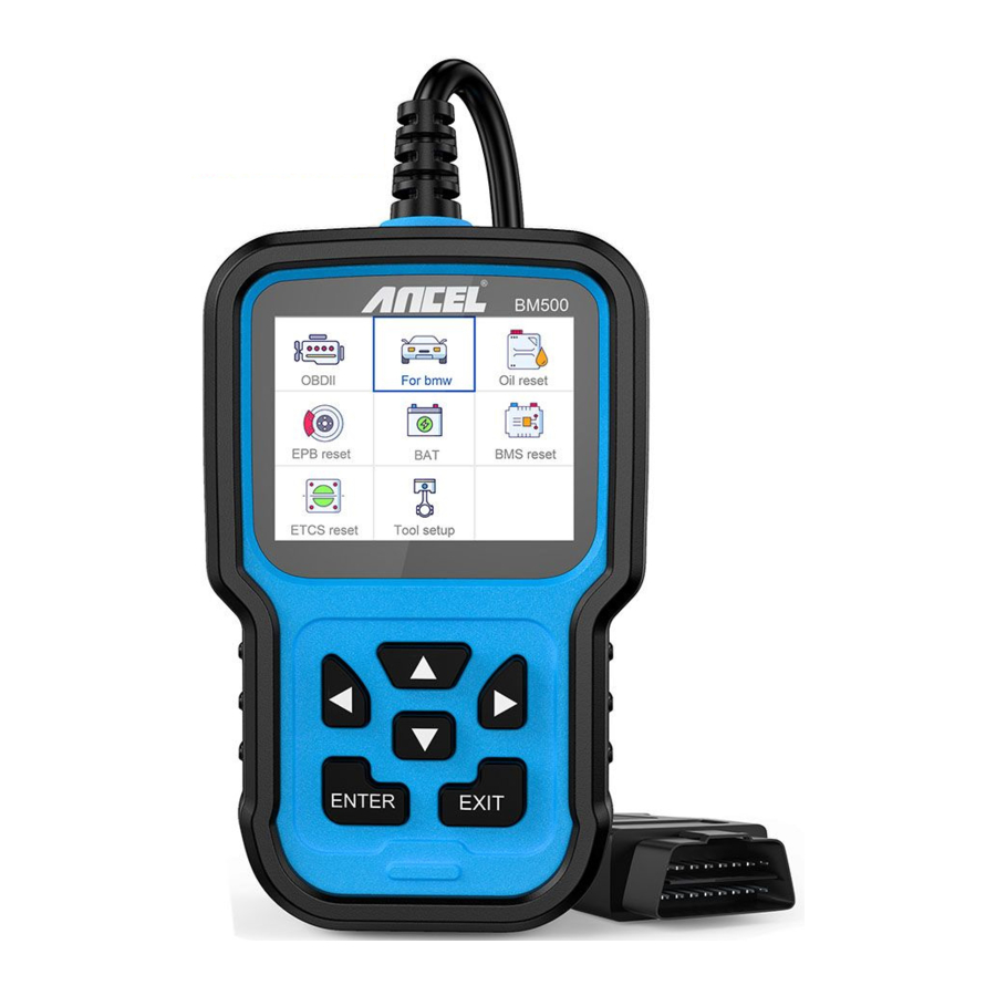 ANCEL BM500 - Multi-System Scanner Manual