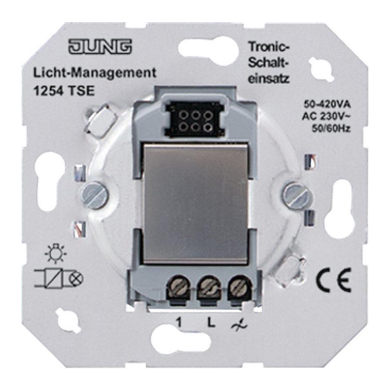 Jung 1254 TSE Operating Instructions