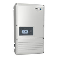 Kaco blueplanet 20.0 TL3 Operating	 Instruction