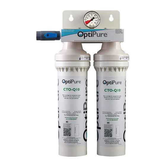 OptiPure QT Series Manuals