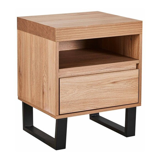 fantastic furniture Bridge Bedside 1 Drawer Manual