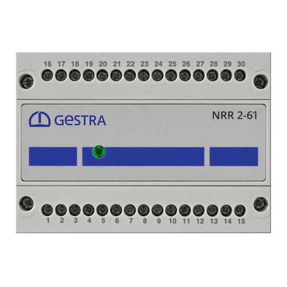 GESTRA NRR 2-61 Installation & Operating Manual