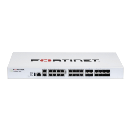 Fortinet FortiGate 120G Series Quick Start Manual
