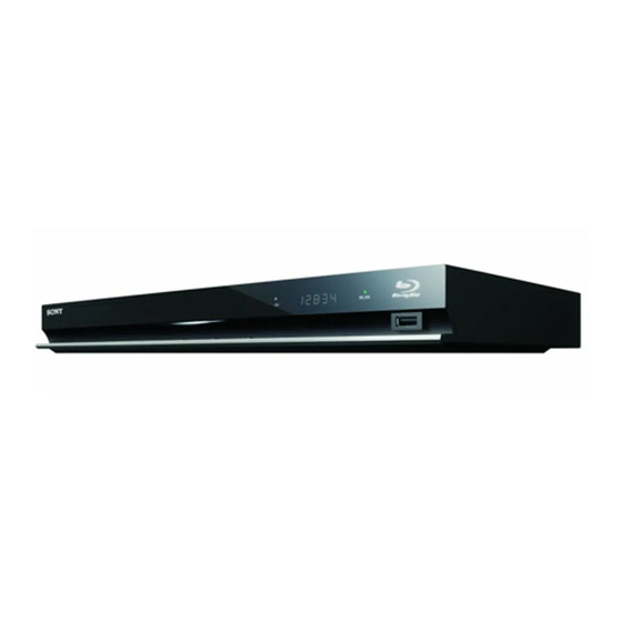 Sony BDP-BX57 - Blu-ray Disc&trade; Player Update