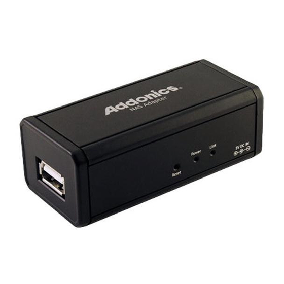 Addonics Technologies NASU2 Quick Install Manual