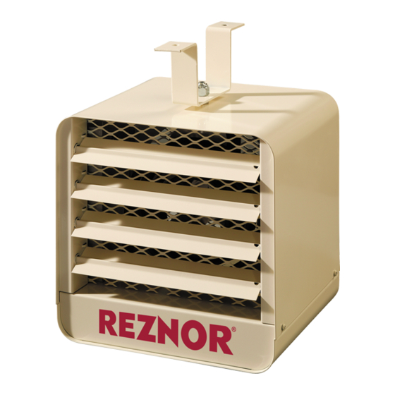Reznor EGW Series Instructions & Installation