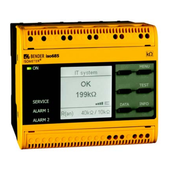 Bender ISOMETER isoHR685W Series Manual