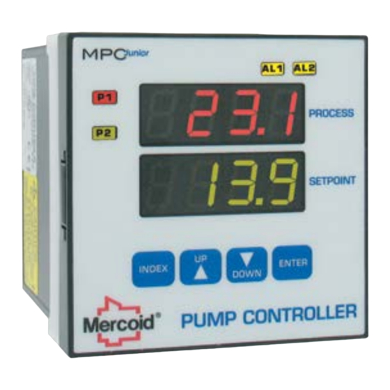 Mercoid MPCJR Series Specifications-Installation And Operating Instructions