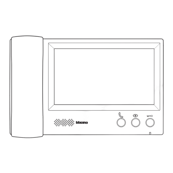 Bticino 315411 User And Installation Manual
