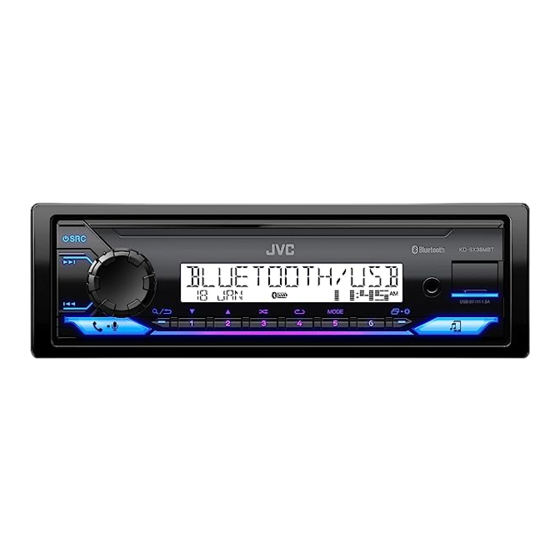 JVC KD-SX38MBT Instruction Manual