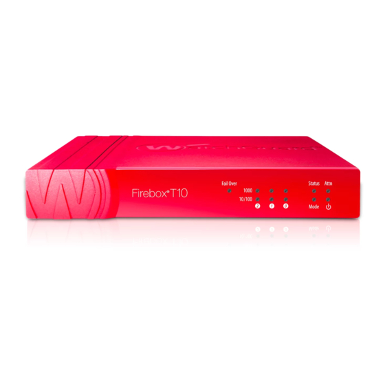 Watchguard Firebox T10 Release Note