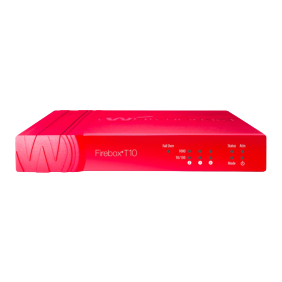 Watchguard Firebox T10 Quick Start Manual