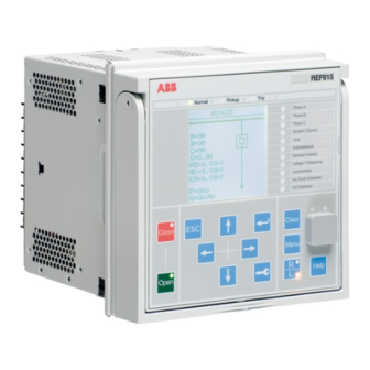 ABB Relion 615 Series Operation Manual