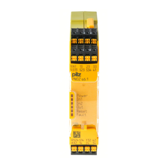 Pilz PNOZ s6 Operating Instructions Manual
