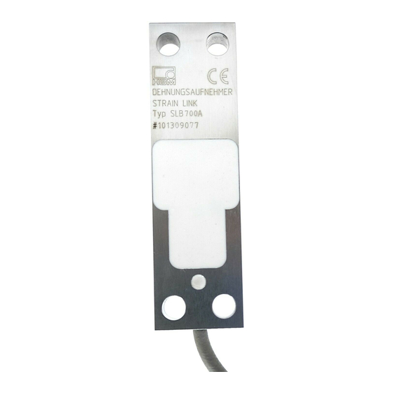 HBM SLB-700A Series Mounting Instructions