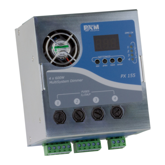 PXM PX155 User Manual