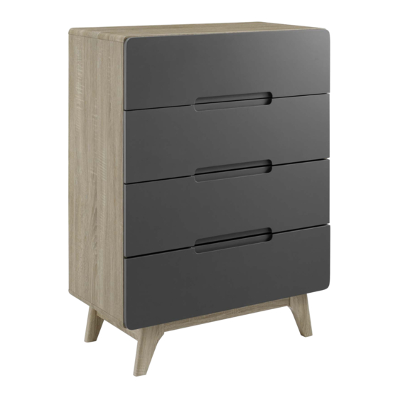 modway MOD-6075 Four-Drawer Chest Manuals