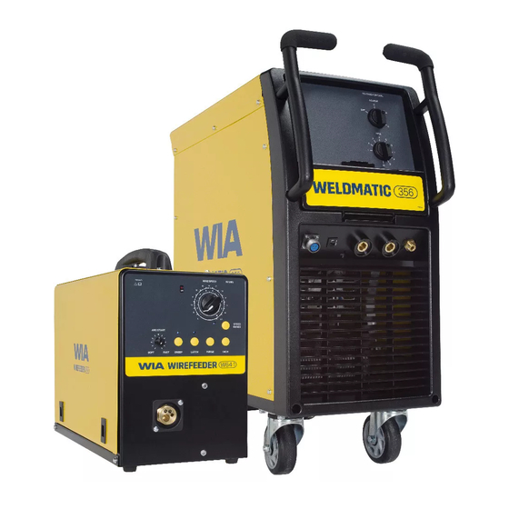 WIA WELDMATIC 356 Operator's Manual