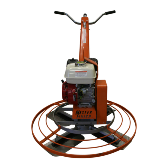 MasterFinish TS34-18 Operating And Maintenance Instructions