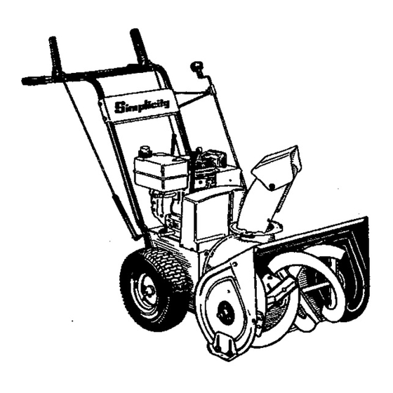 Simplicity Sno-Away 13781 & Up Manuals