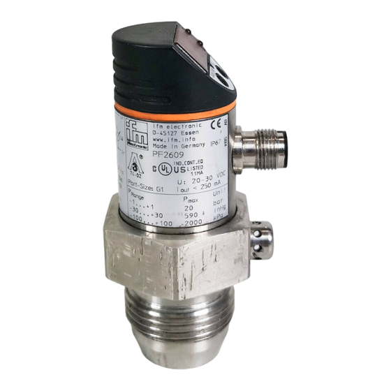 IFM Electronic Efector500 PF2058 Manuals