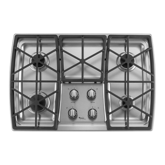Whirlpool Gas Built-In Cooktop Installation Instructions Manual