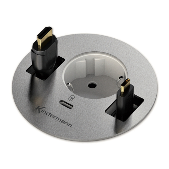 Kindermann CablePort table3 Mounting Instructions