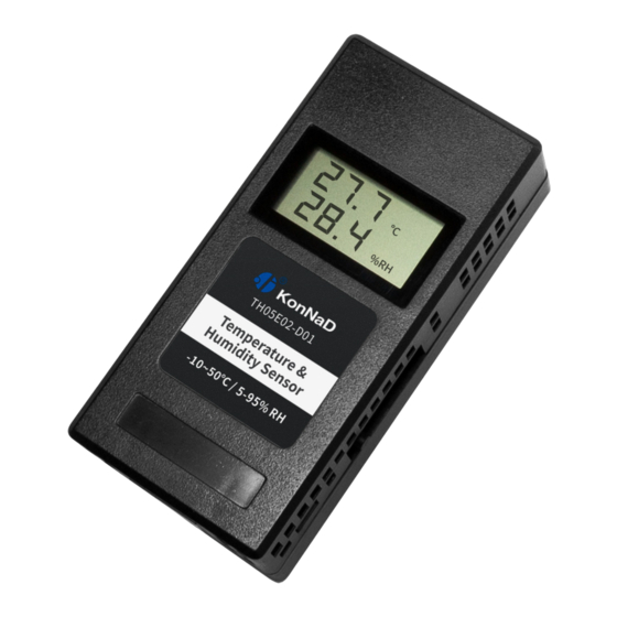 KonNad C2000-S1-TH05E02-D01 Sensor Manuals