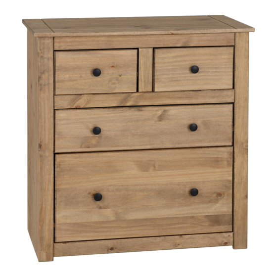 Seconique Panama 2+2 Drawer Chest Assembly Instructions Manual