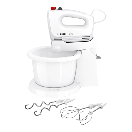 Bosch CleverMixx MFQ2600W Manuals