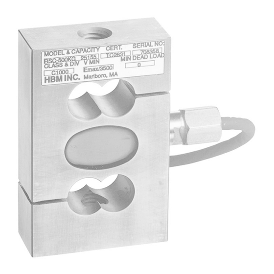 HBM RSC Series Mounting Instructions