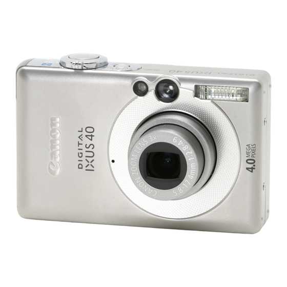 Canon IXUS 40 User Manual