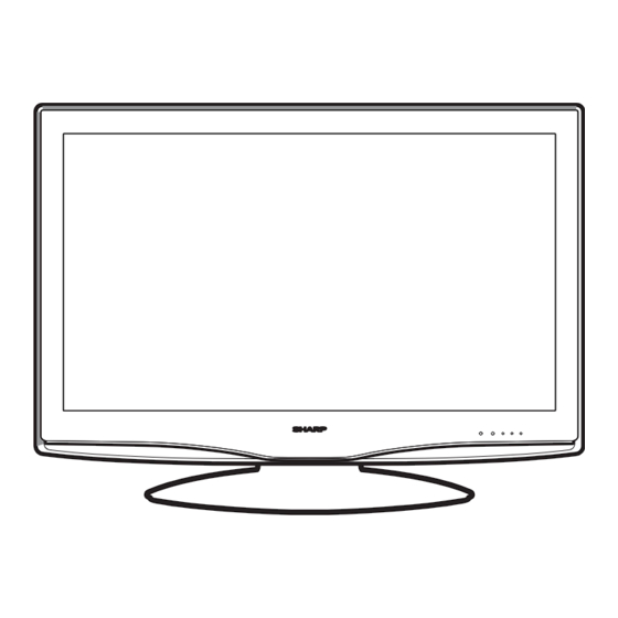 Sharp AQUOS LC-26D43U LCD Television Manuals